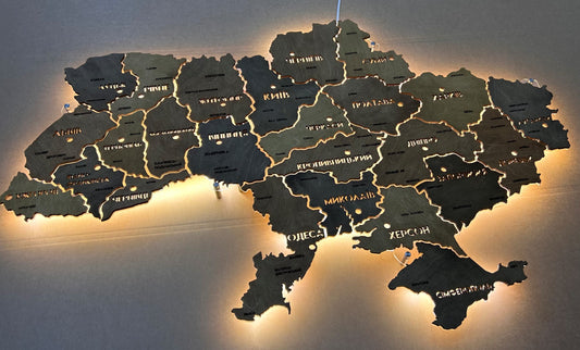 Карта України з підсвіткою між областями колір Helsinki