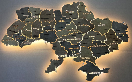 Карта України з підсвіткою між областями колір Helsinki